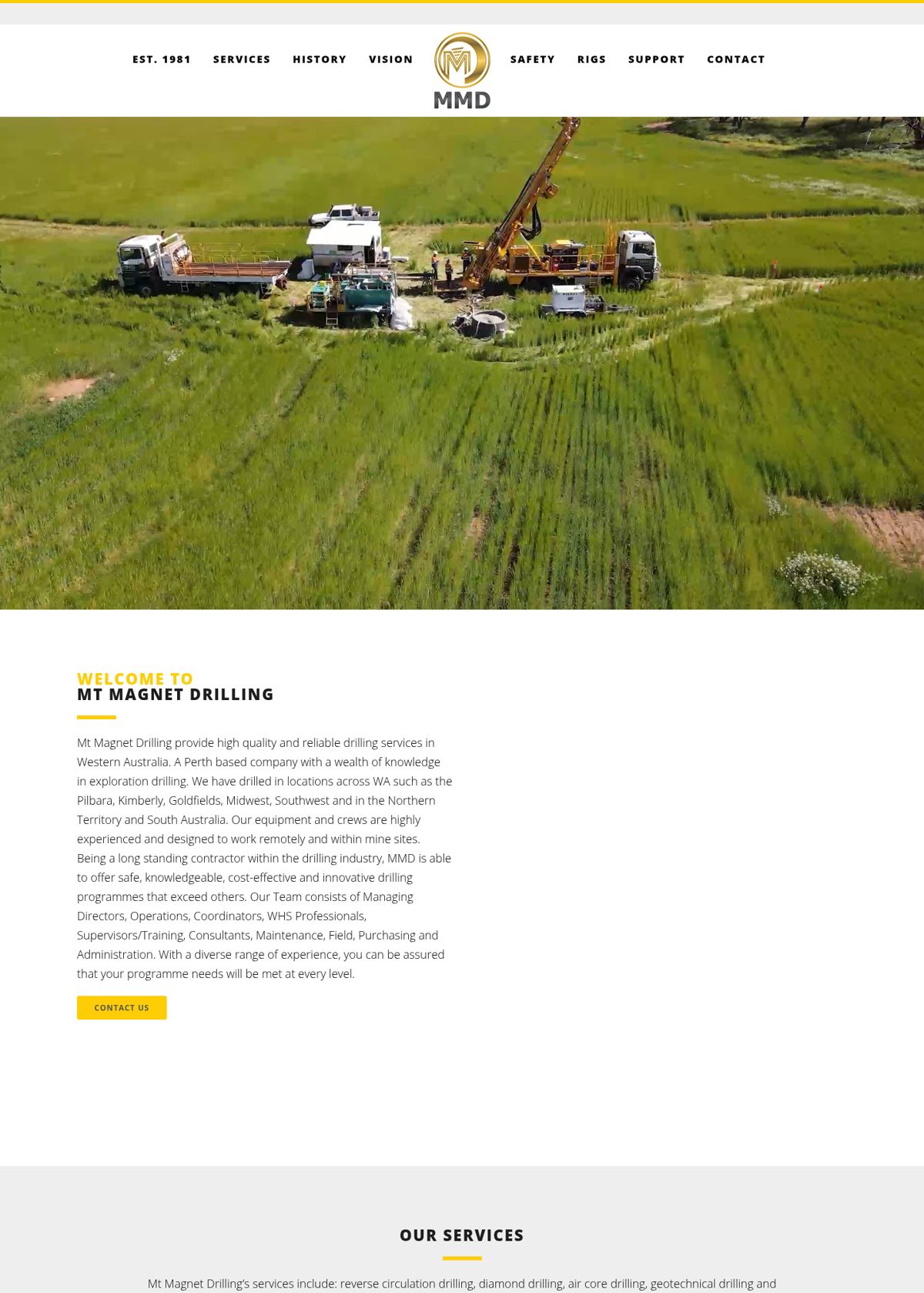 Current Mt Magnet Drilling website